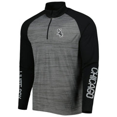 Heather Gray Chicago White Sox Levelwear Vandal Raglan Quarter-Zip Top