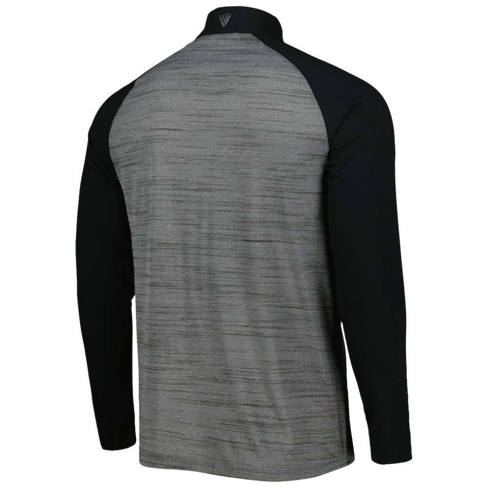 Heather Gray Chicago White Sox Levelwear Vandal Raglan Quarter-Zip Top