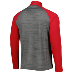 Heather Gray St. Louis Cardinals Levelwear Vandal Raglan Quarter-Zip Top