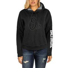 Black Baltimore Orioles New Era Women's City Connect Pullover Hoodie