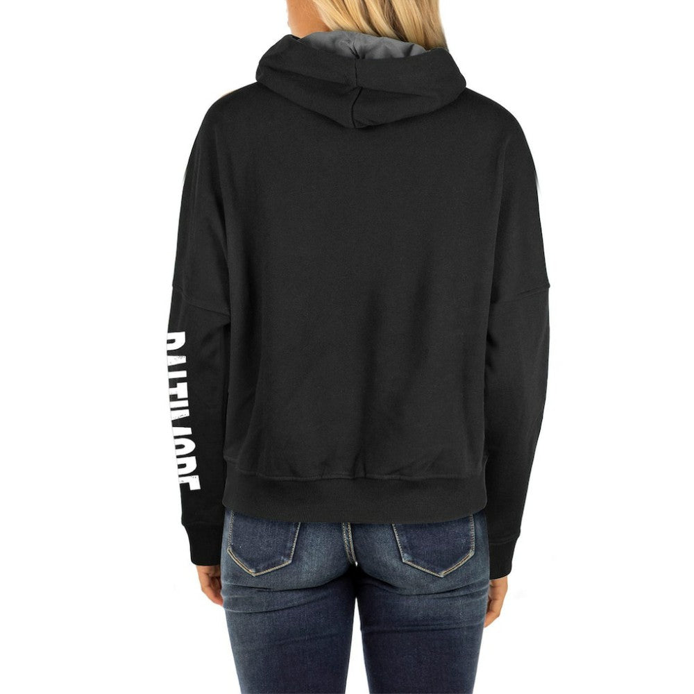 Black Baltimore Orioles New Era Women's City Connect Pullover Hoodie