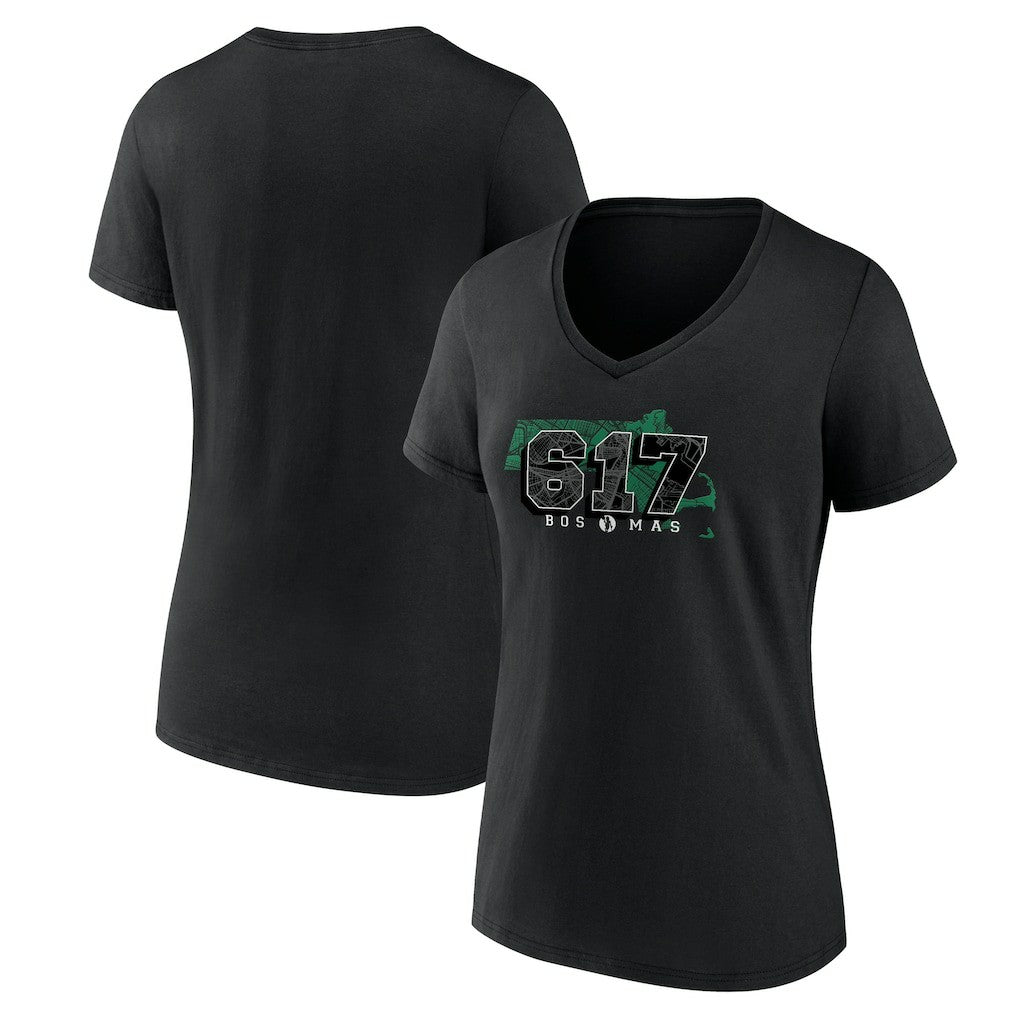 Boston Celtics Women's Core Hometown Launch V-Neck T-Shirt