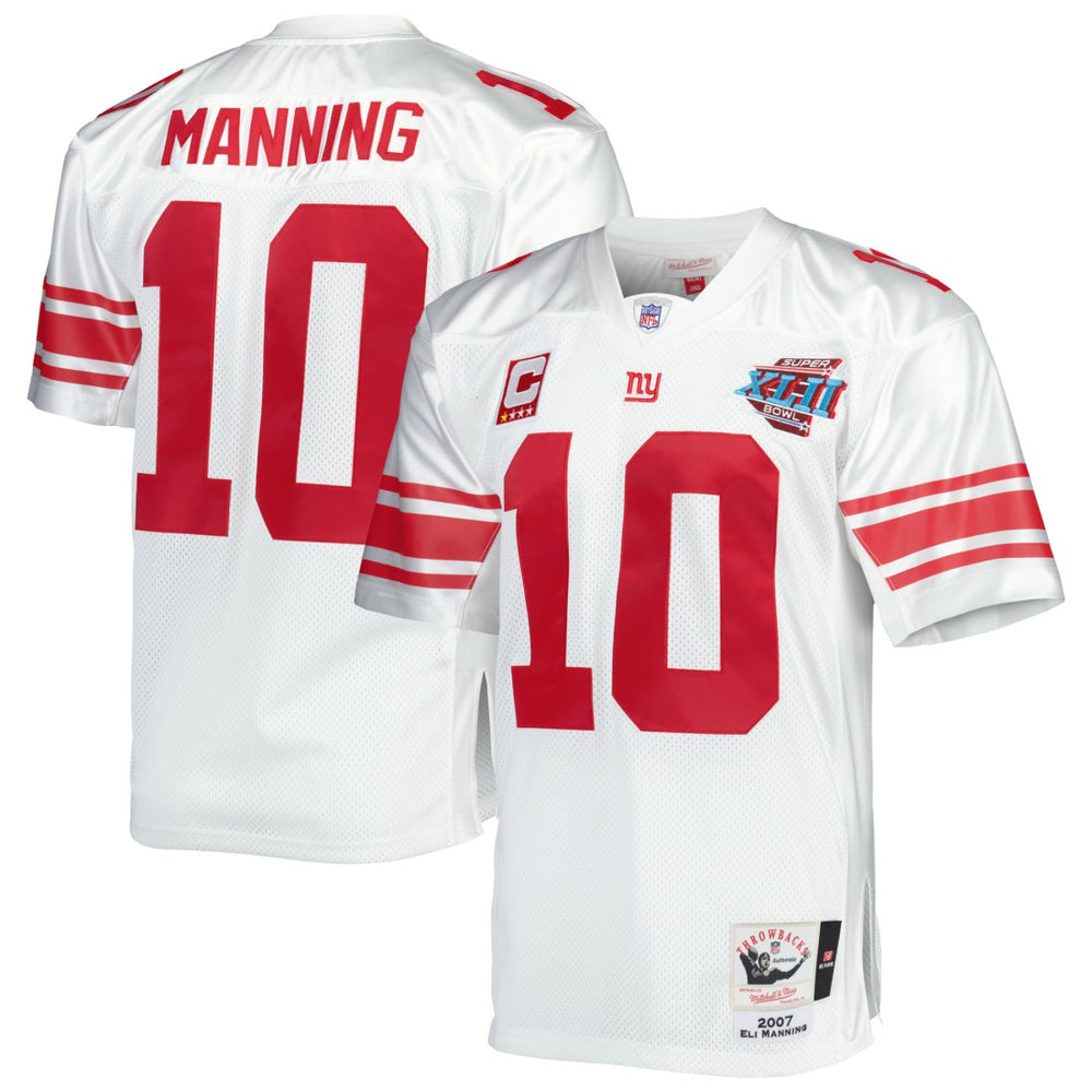Eli Manning  2007 Authentic Throwback Retired Player Jersey - New York Giants Jerseys
