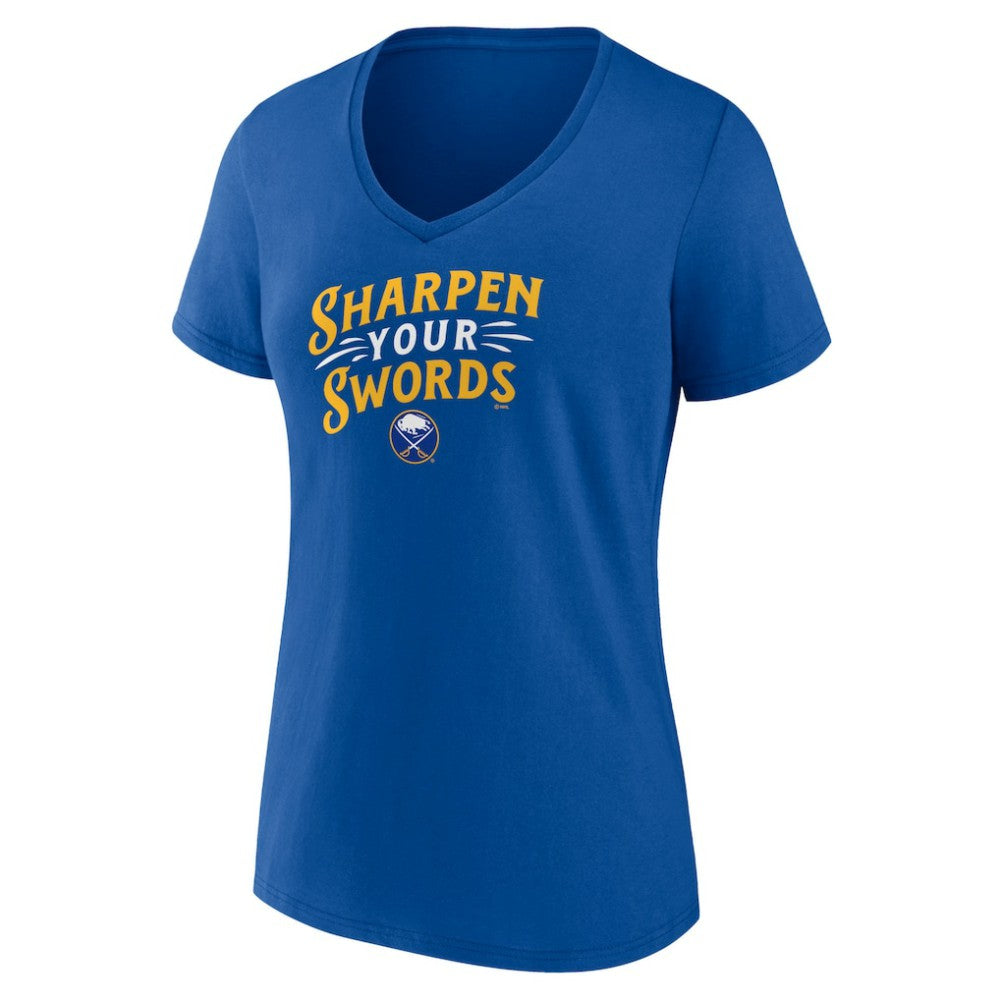 NHL Buffalo Sabres Women's Active Edge V-Neck T-Shirt