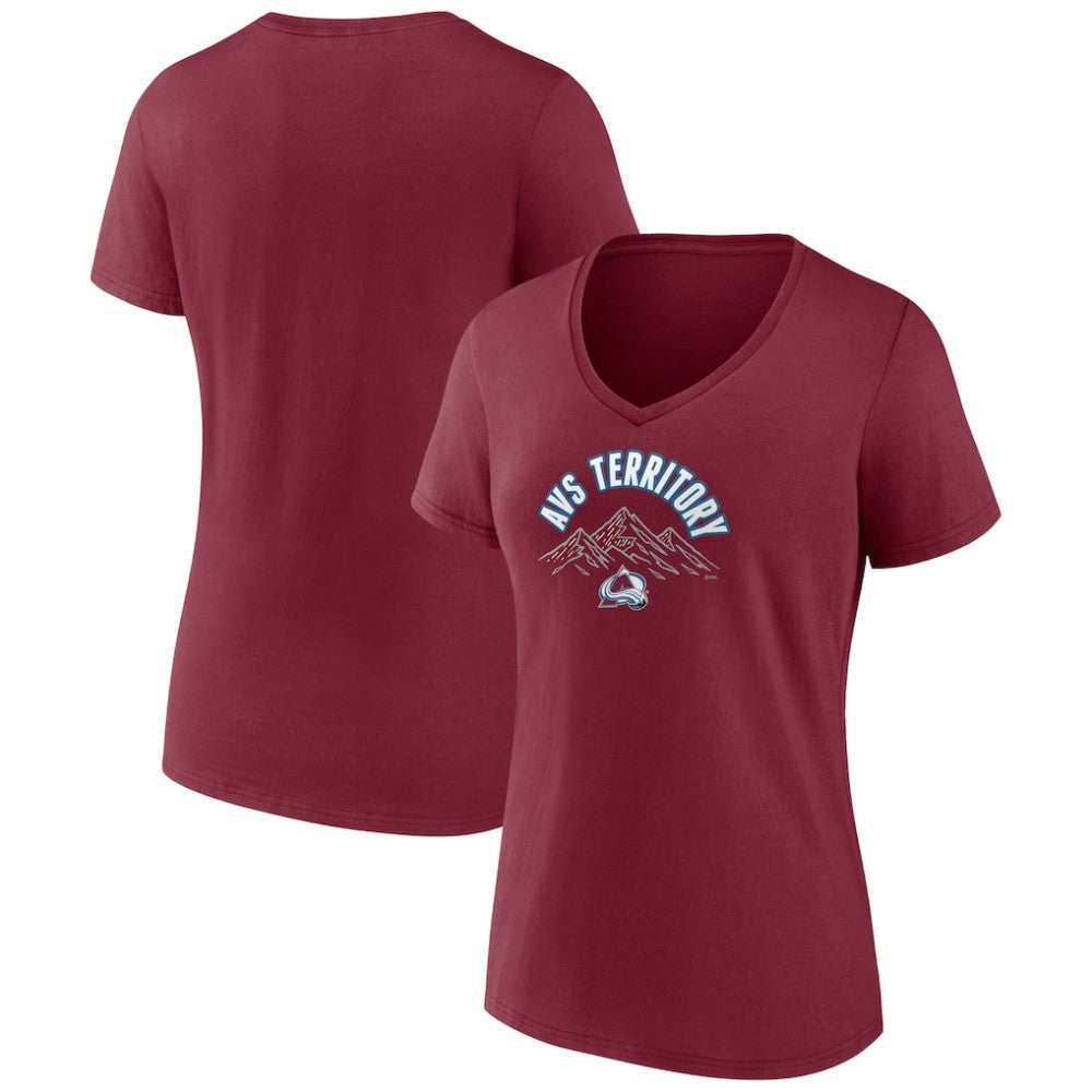 NHL Colorado Avalanche Women's Active Edge V-Neck T-Shirt