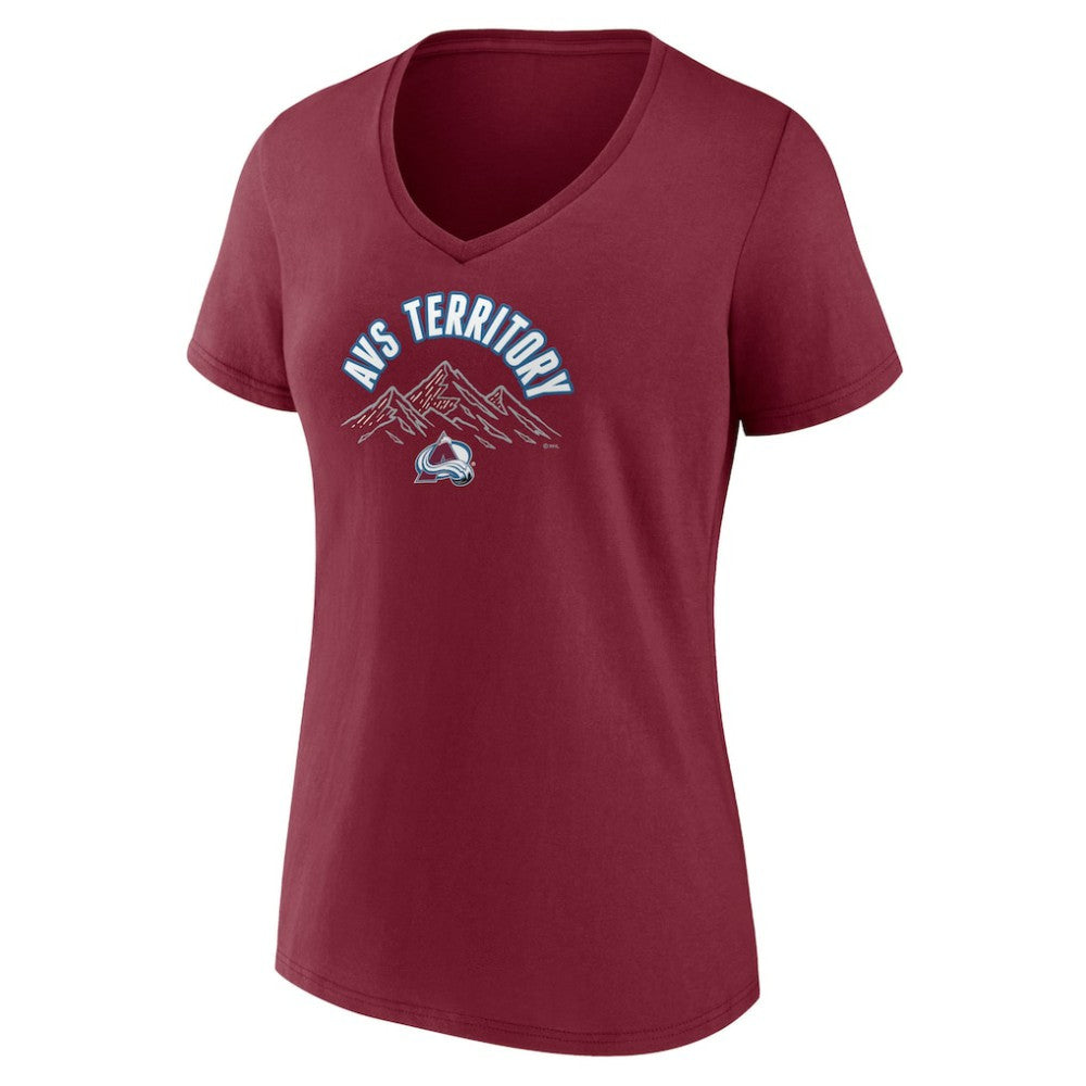 NHL Colorado Avalanche Women's Active Edge V-Neck T-Shirt