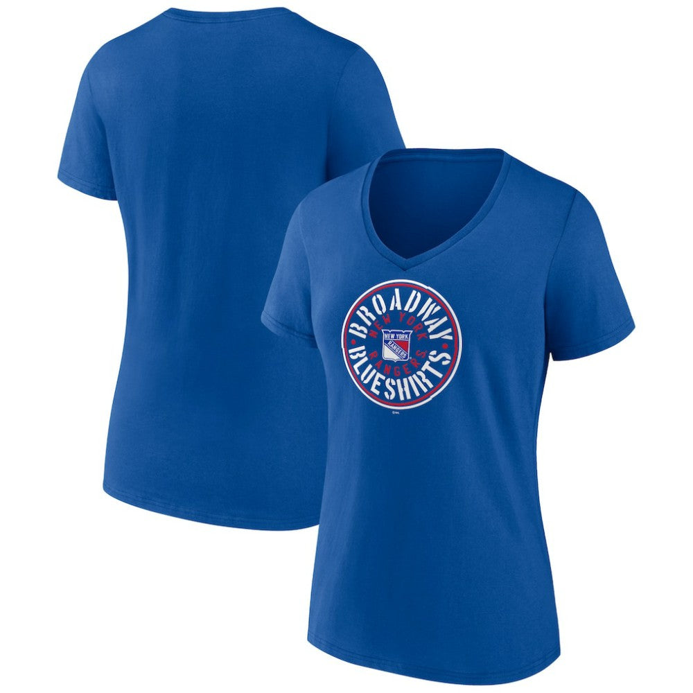 NHL New York Rangers Women's Active Edge V-Neck T-Shirt