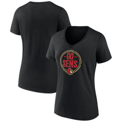 NHL Ottawa Senators Women's Active Edge V-Neck T-Shirt