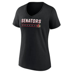 NHL Ottawa Senators Women's Primary Play V-Neck T-Shirt