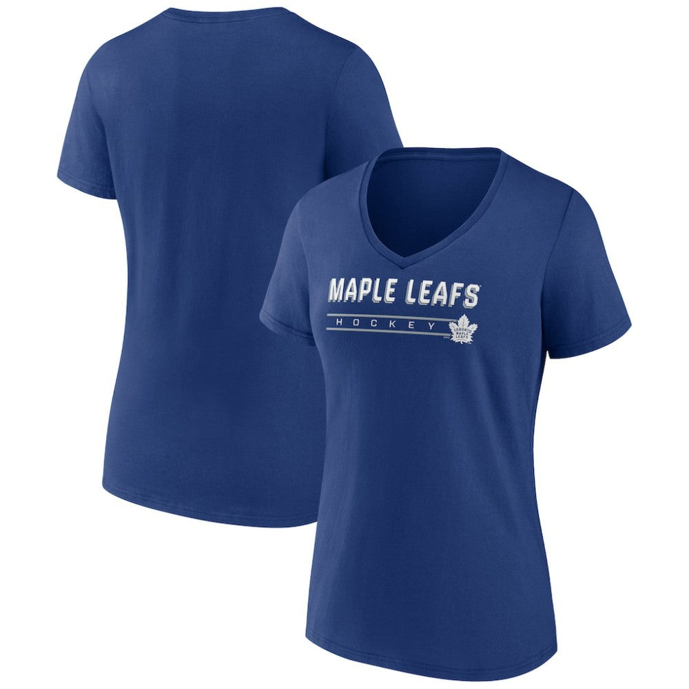 NHL Toronto Maple Leafs Women's Primary Play V-Neck T-Shirt