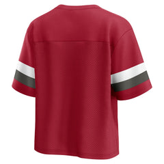 Women's Established Jersey Cropped V-Neck T-Shirt - Tampa Bay Buccaneers T-shirts