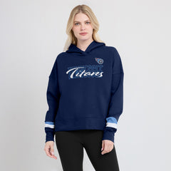 Women's Over Under Pullover Hoodie - Tennessee Titans Hoodies