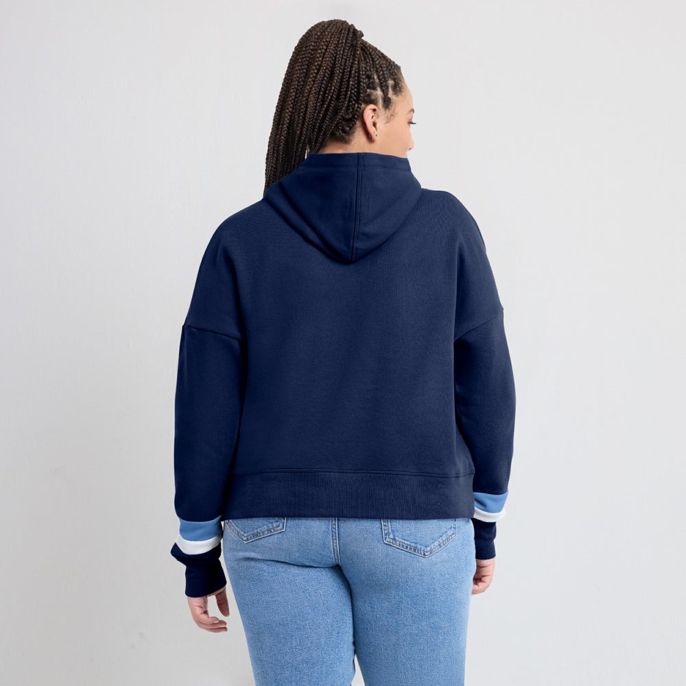 Women's Over Under Pullover Hoodie - Tennessee Titans Hoodies
