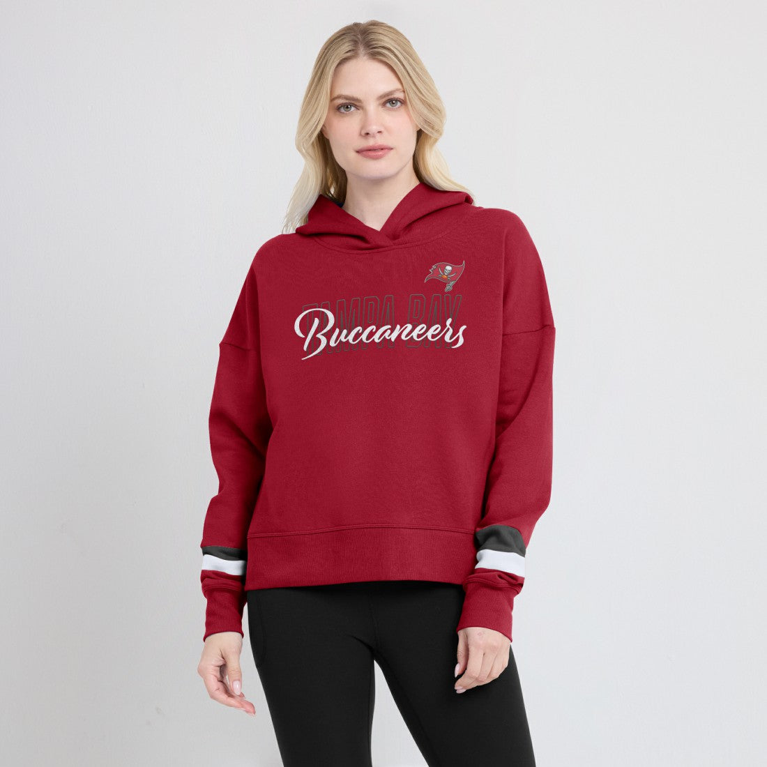 Women's Over Under Pullover Hoodie - Tampa Bay Buccaneers Hoodies