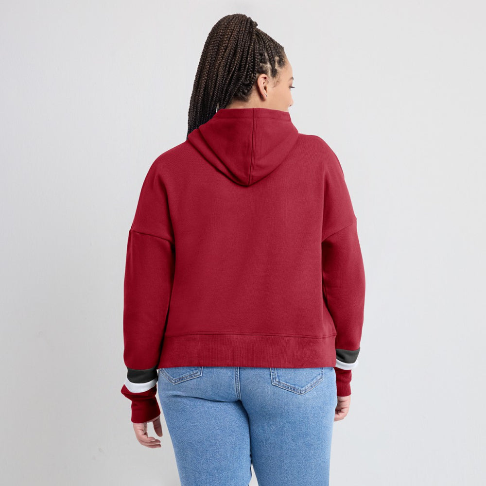 Women's Over Under Pullover Hoodie - Tampa Bay Buccaneers Hoodies