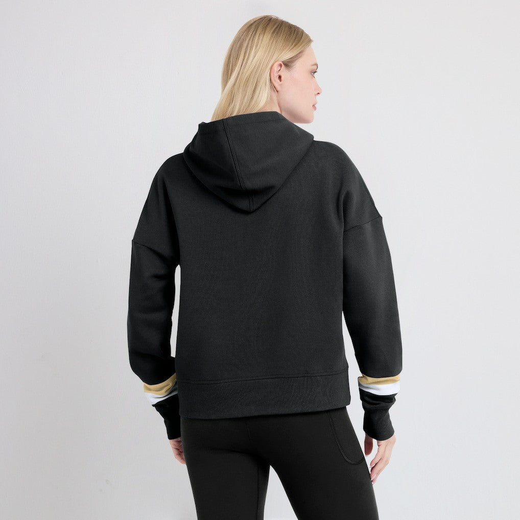 Women's Over Under Pullover Hoodie - New Orleans Saints Hoodies