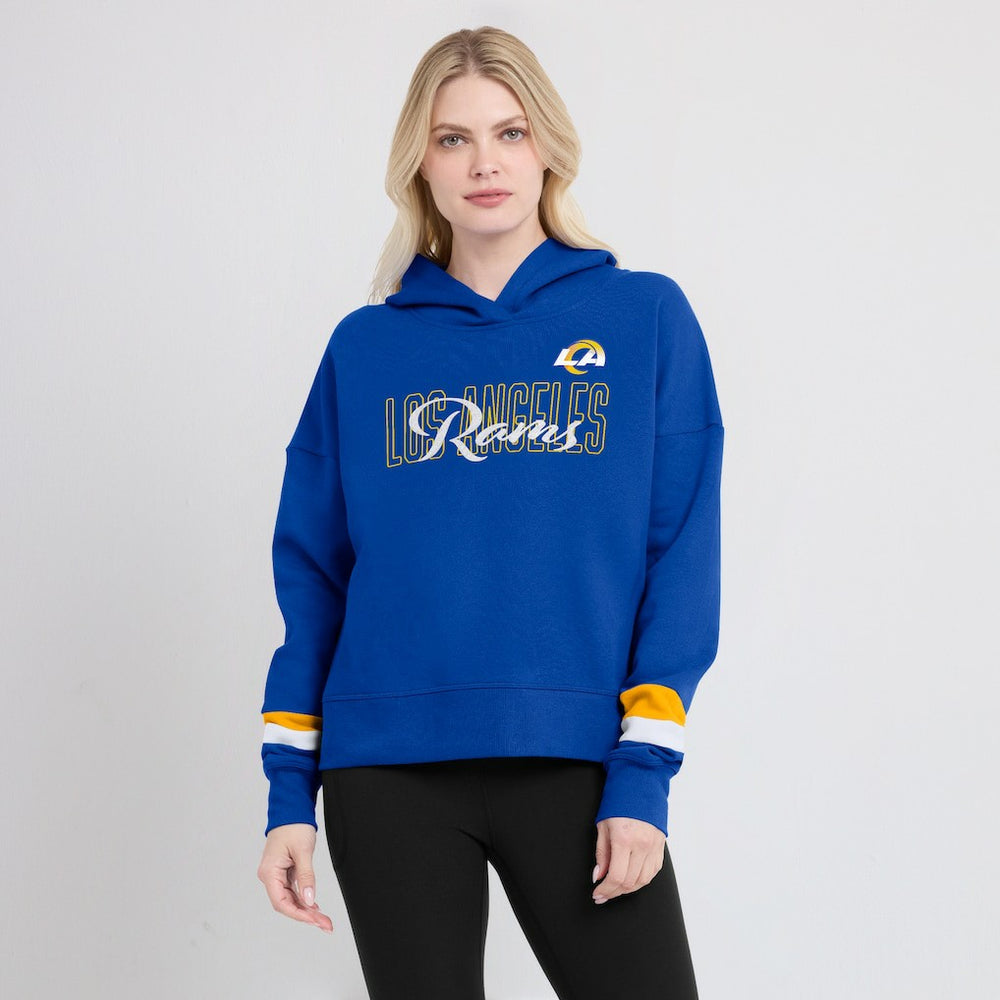 Women's Over Under Pullover Hoodie - Los Angeles Rams Hoodies