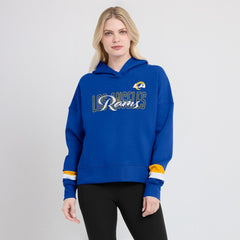 Women's Over Under Pullover Hoodie - Los Angeles Rams Hoodies