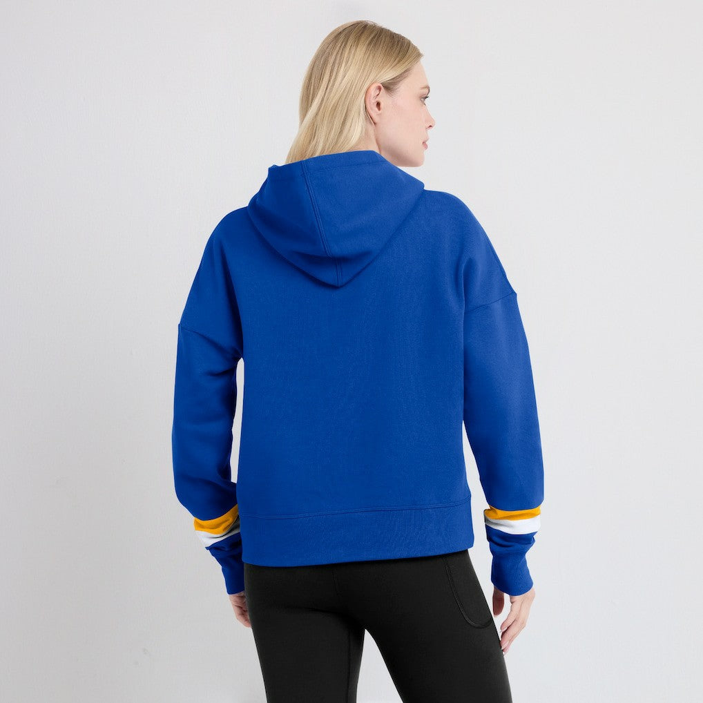 Women's Over Under Pullover Hoodie - Los Angeles Rams Hoodies