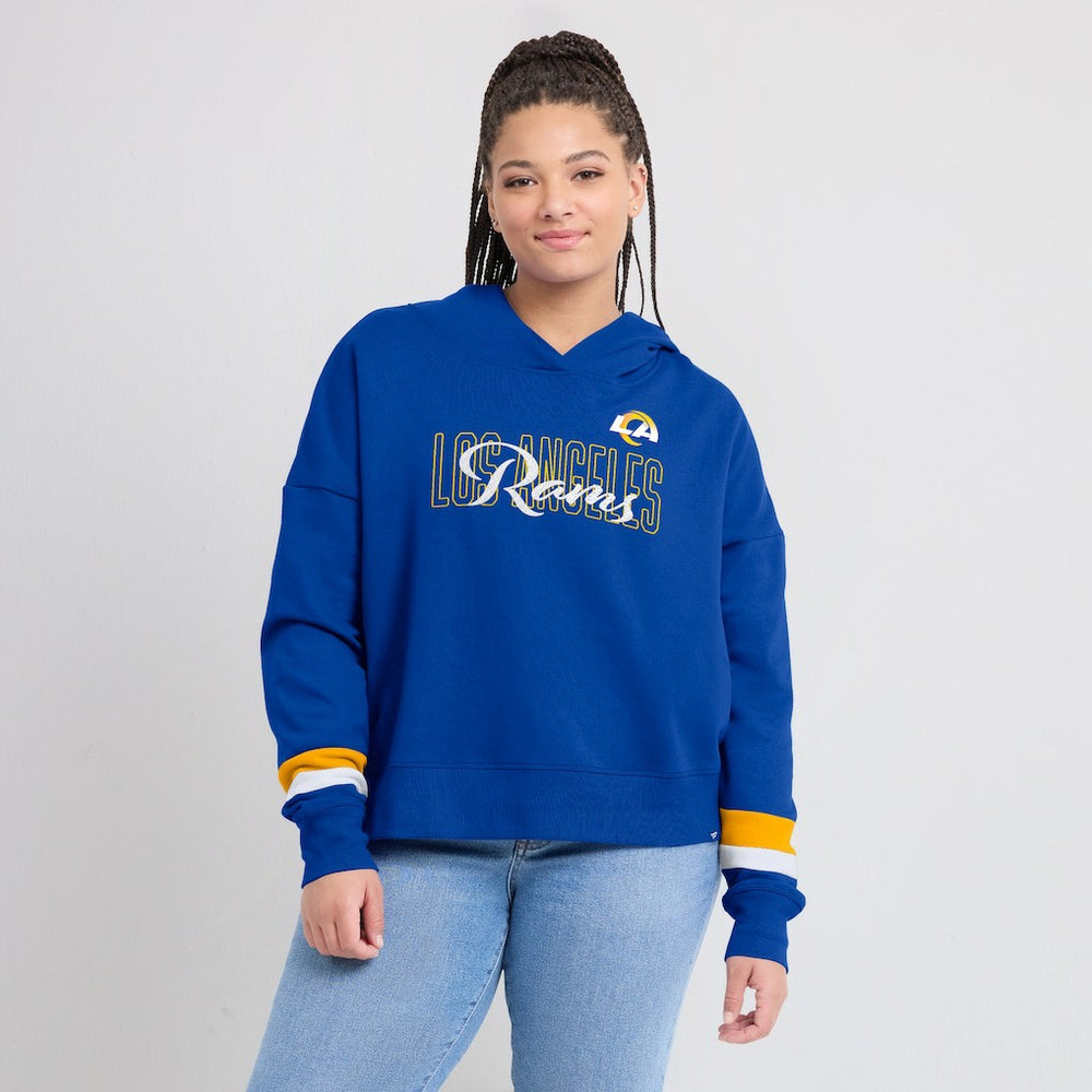 Women's Over Under Pullover Hoodie - Los Angeles Rams Hoodies