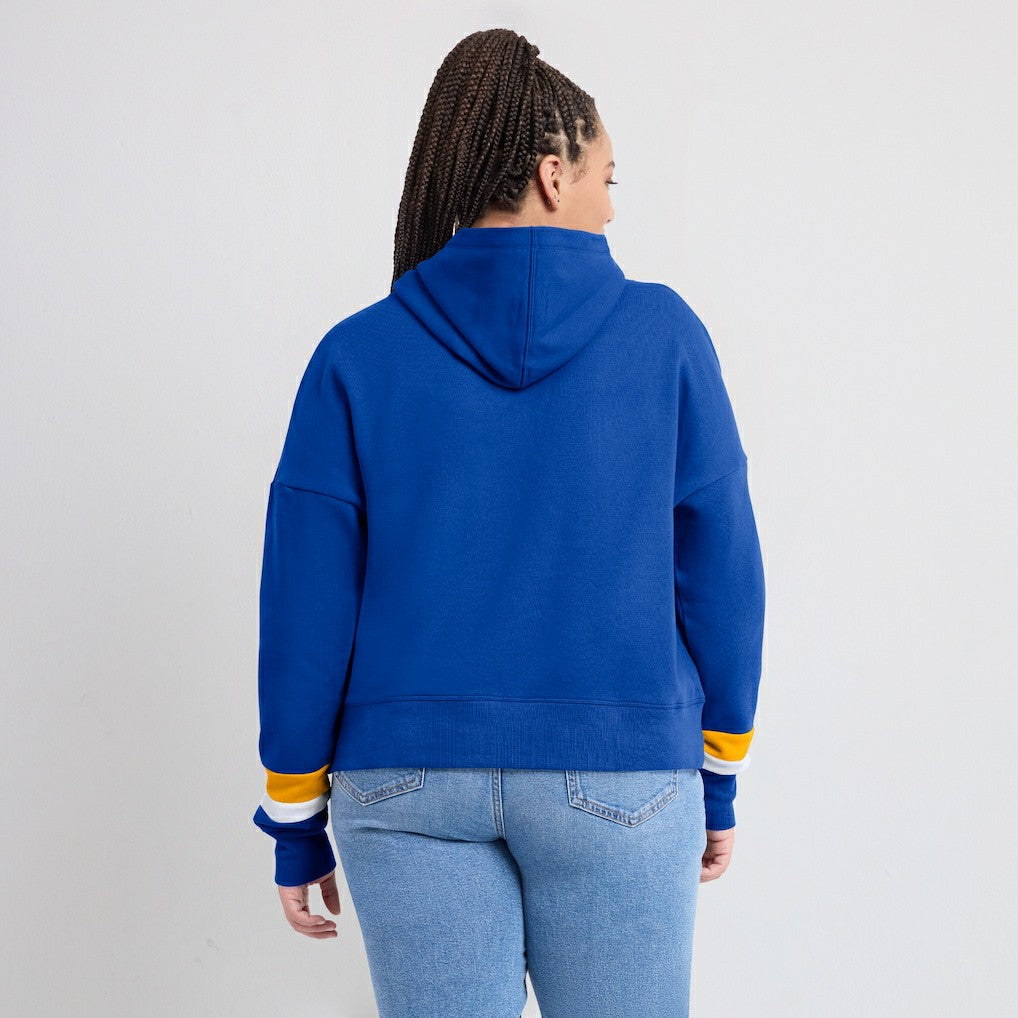 Women's Over Under Pullover Hoodie - Los Angeles Rams Hoodies
