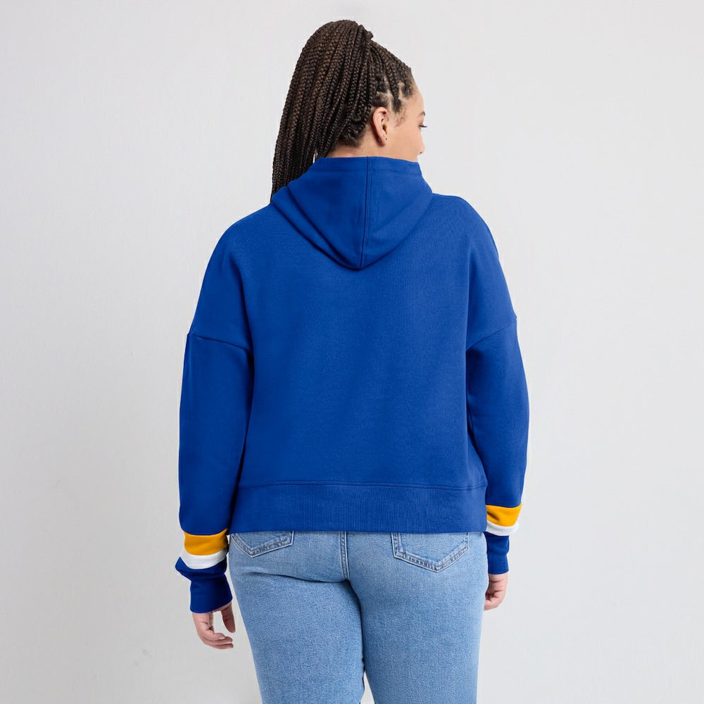 Women's Over Under Pullover Hoodie - Los Angeles Rams Hoodies