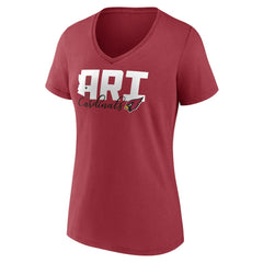 Women's Back Home Again V-Neck T-Shirt - Arizona Cardinals T-shirts