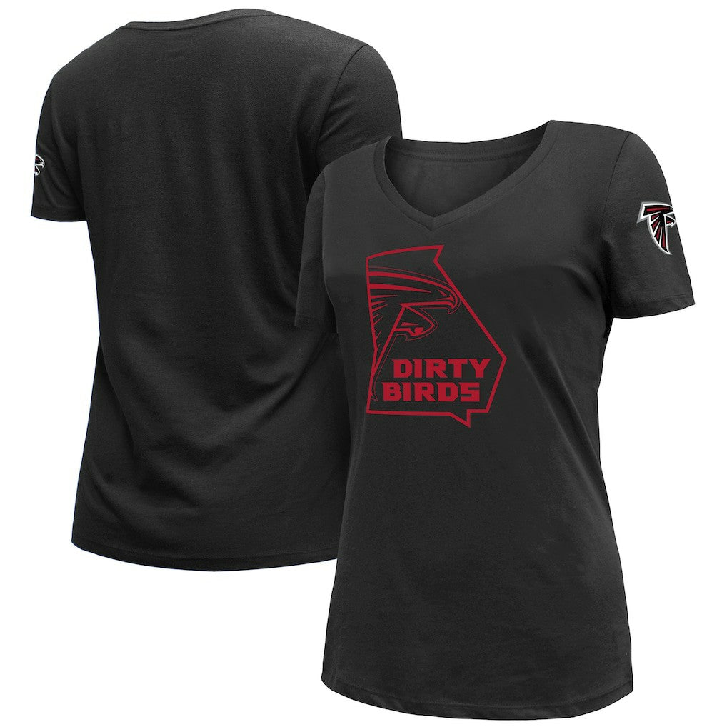 Women's Dirty Birds Kickoff V-Neck T-Shirt - Atlanta Falcons T-shirts