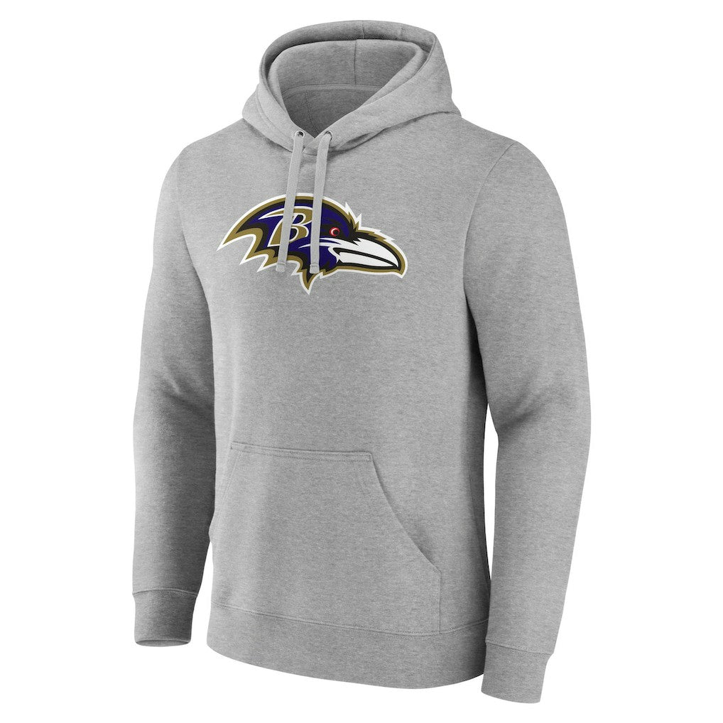 Primary Team Logo Fitted Pullover Hoodie - Baltimore Ravens Hoodies