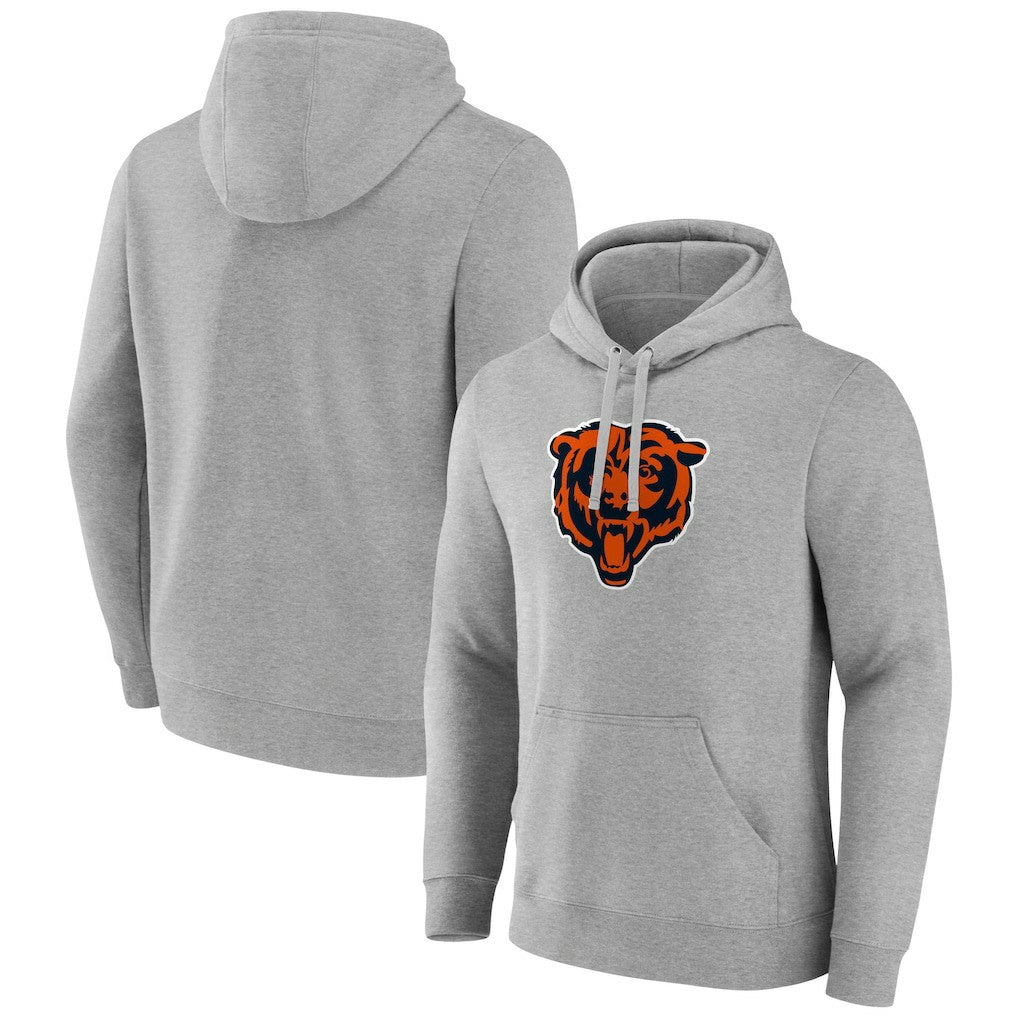 Primary Team Logo Fitted Pullover Hoodie - Chicago Bears Hoodies