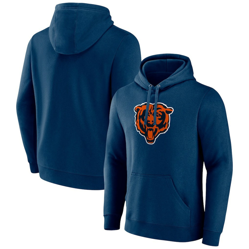 Primary Team Logo Fitted Pullover Hoodie - Chicago Bears Hoodies