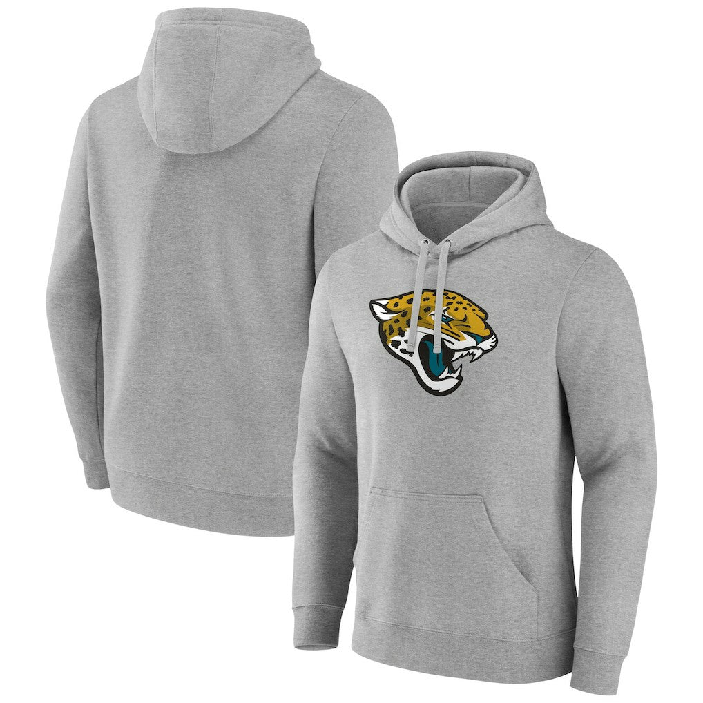 Primary Team Logo Fitted Pullover Hoodie - Jacksonville Jaguars Hoodies