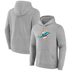 Primary Team Logo Fitted Pullover Hoodie - Miami Dolphins Hoodies