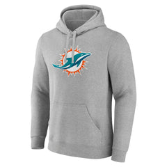 Primary Team Logo Fitted Pullover Hoodie - Miami Dolphins Hoodies