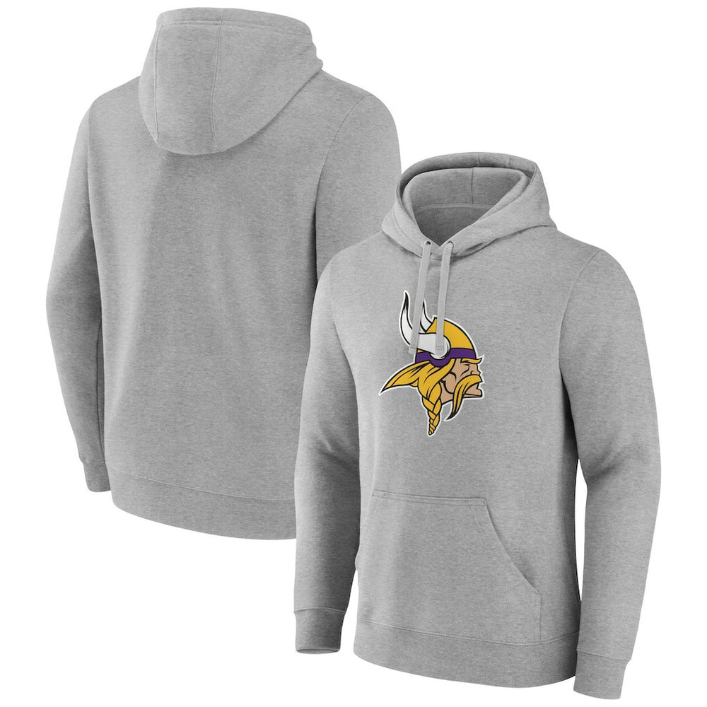Primary Team Logo Fitted Pullover Hoodie - Minnesota Vikings Hoodies