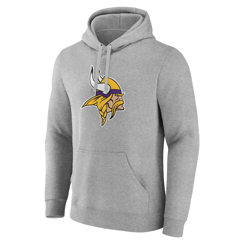 Primary Team Logo Fitted Pullover Hoodie - Minnesota Vikings Hoodies