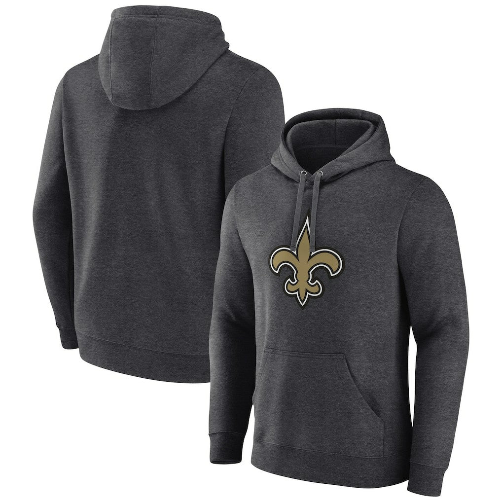 Primary Team Logo Fitted Pullover Hoodie - New Orleans Saints Hoodies