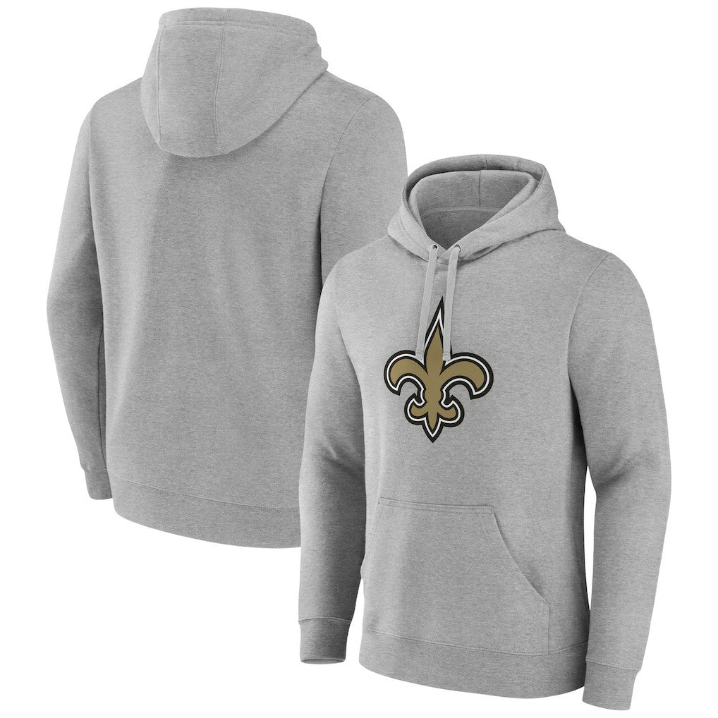 Primary Team Logo Fitted Pullover Hoodie - New Orleans Saints Hoodies