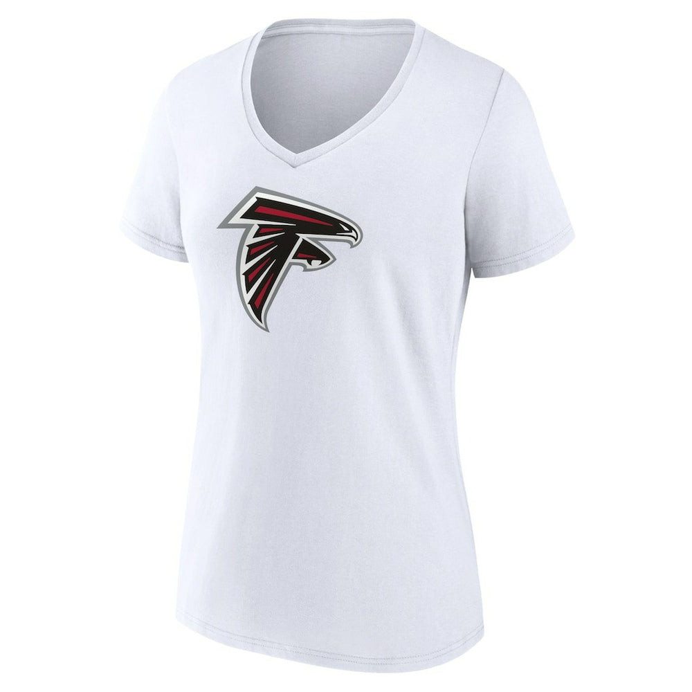 Women's Primary Team Logo V-Neck T-Shirt - Atlanta Falcons T-shirts