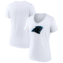Women's Primary Team Logo V-Neck T-Shirt - Carolina Panthers T-shirts