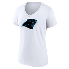 Women's Primary Team Logo V-Neck T-Shirt - Carolina Panthers T-shirts