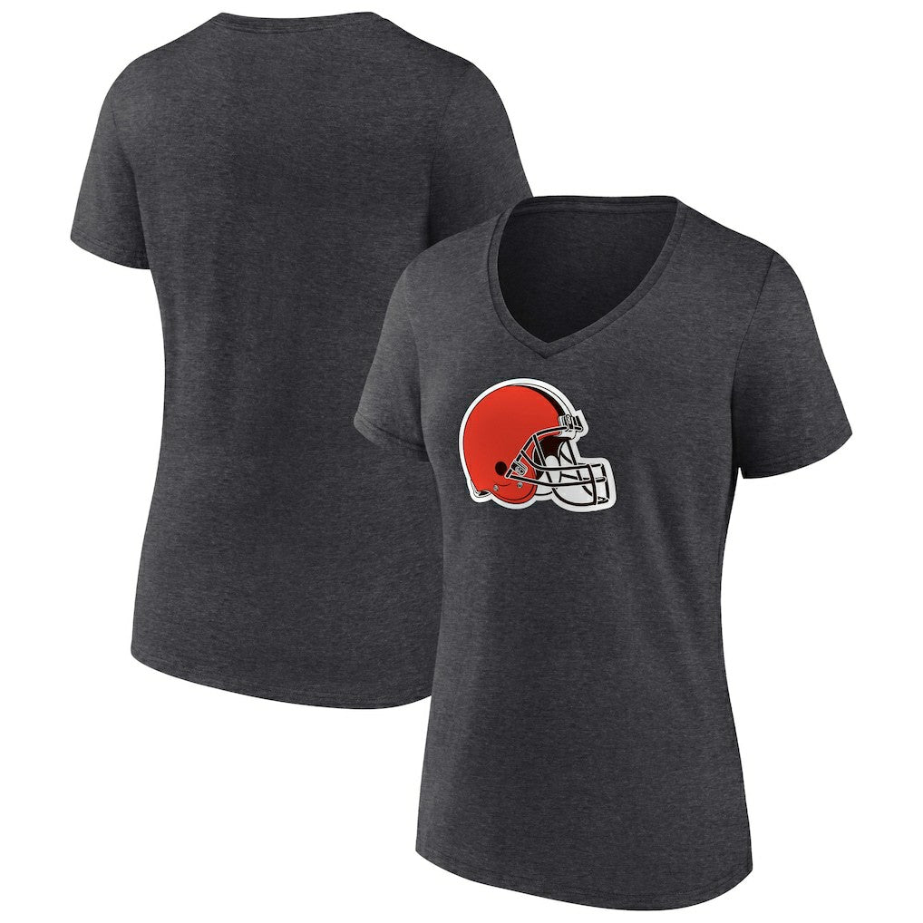 Women's Primary Team Logo V-Neck T-Shirt - Cleveland Browns T-shirts