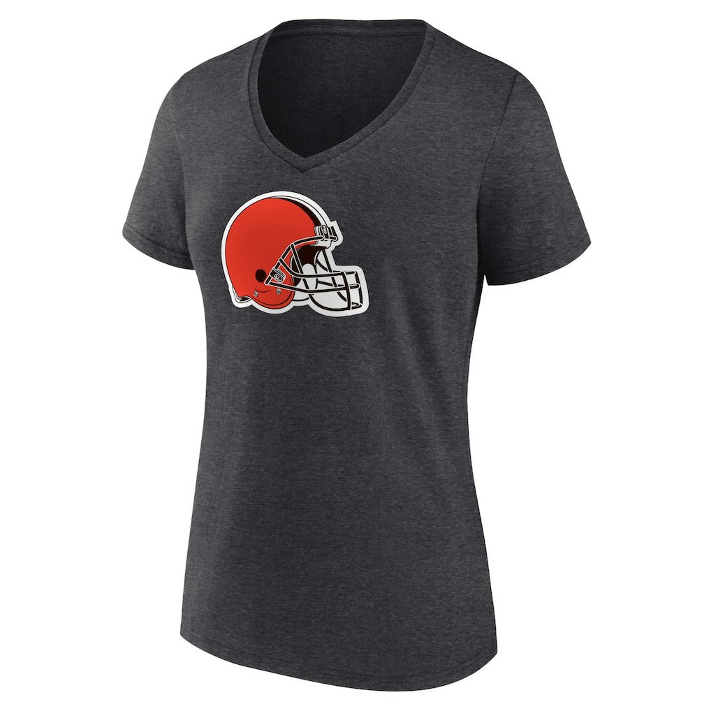 Women's Primary Team Logo V-Neck T-Shirt - Cleveland Browns T-shirts