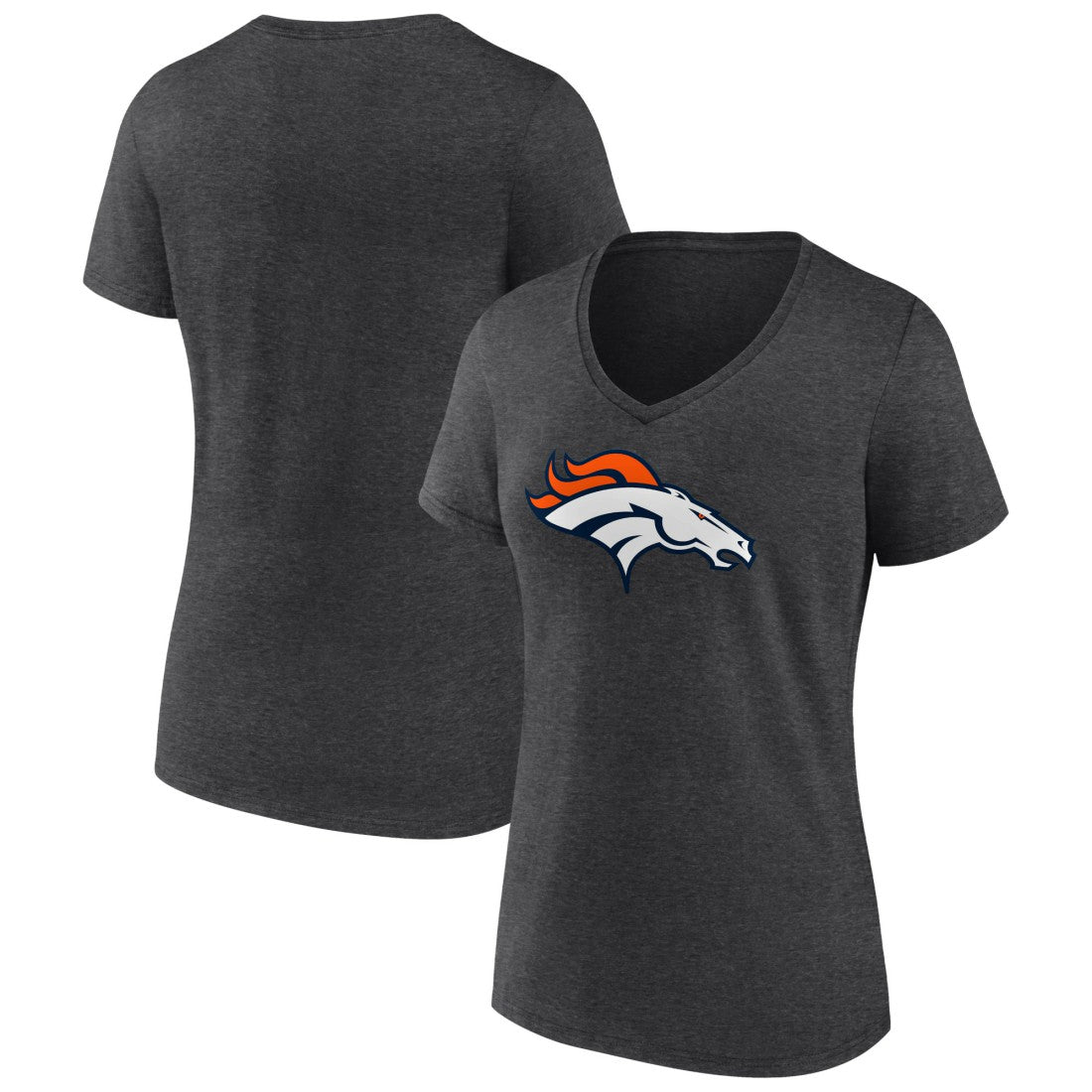 Women's Primary Team Logo V-Neck T-Shirt - Denver Broncos T-shirts