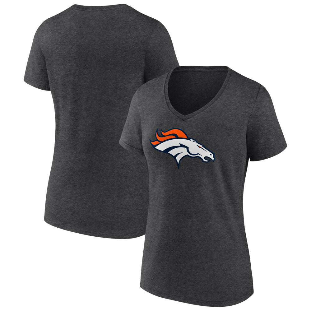 Women's Primary Team Logo V-Neck T-Shirt - Denver Broncos T-shirts