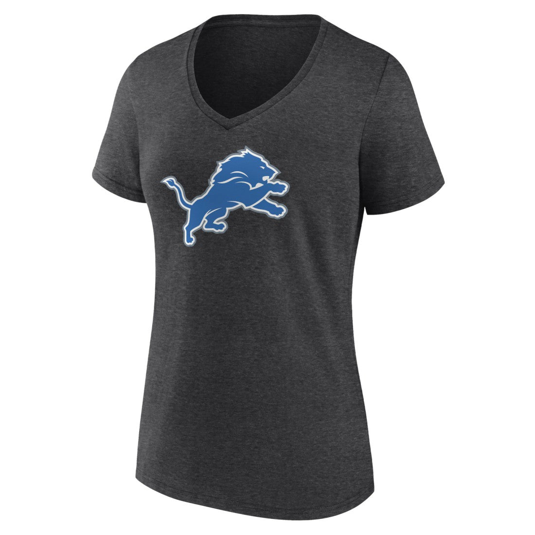 Women's Primary Team Logo V-Neck T-Shirt - Detroit Lions T-shirts
