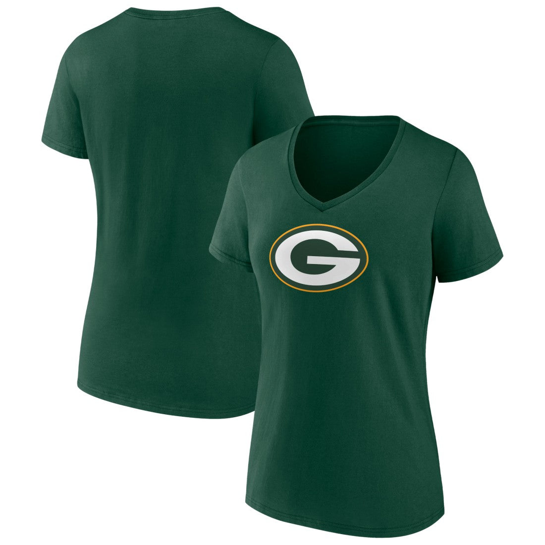 Women's Primary Team Logo V-Neck T-Shirt - Green Bay Packers T-shirts
