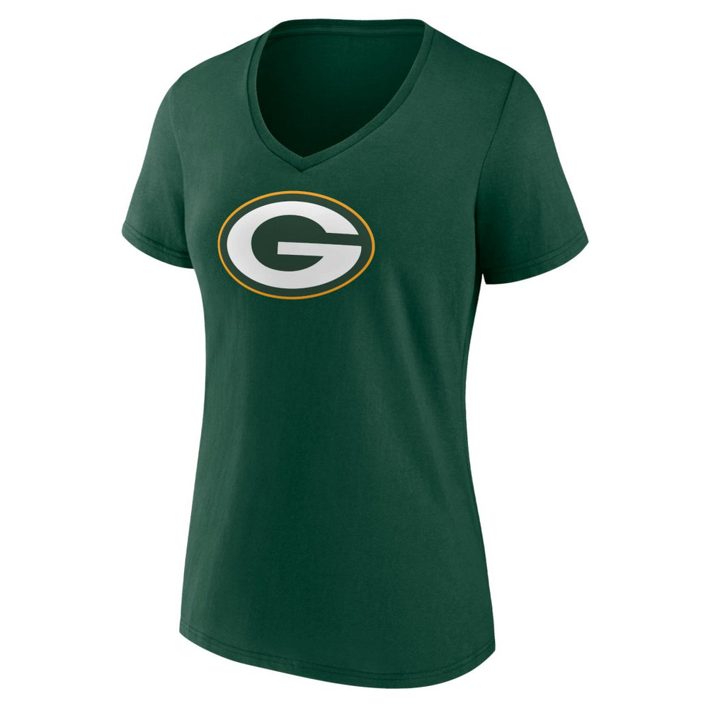 Women's Primary Team Logo V-Neck T-Shirt - Green Bay Packers T-shirts