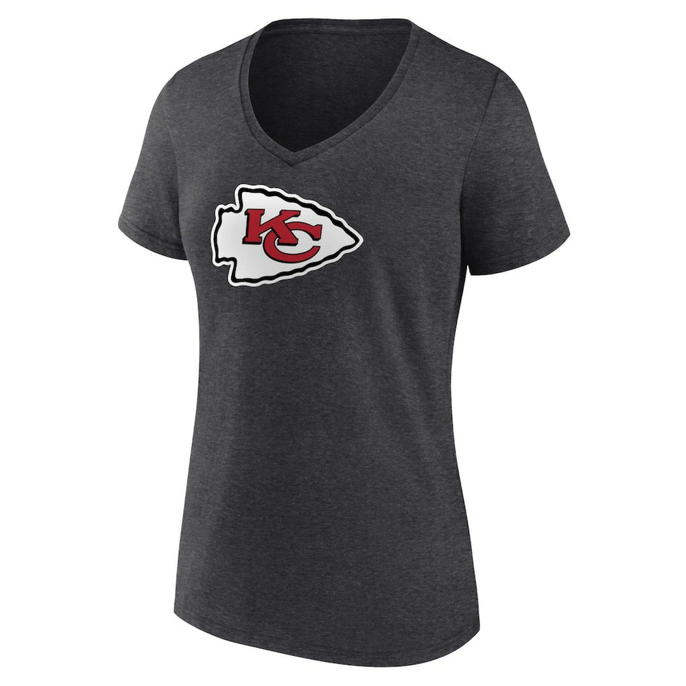 Women's Primary Team Logo V-Neck T-Shirt - Kansas City Chiefs T-shirts