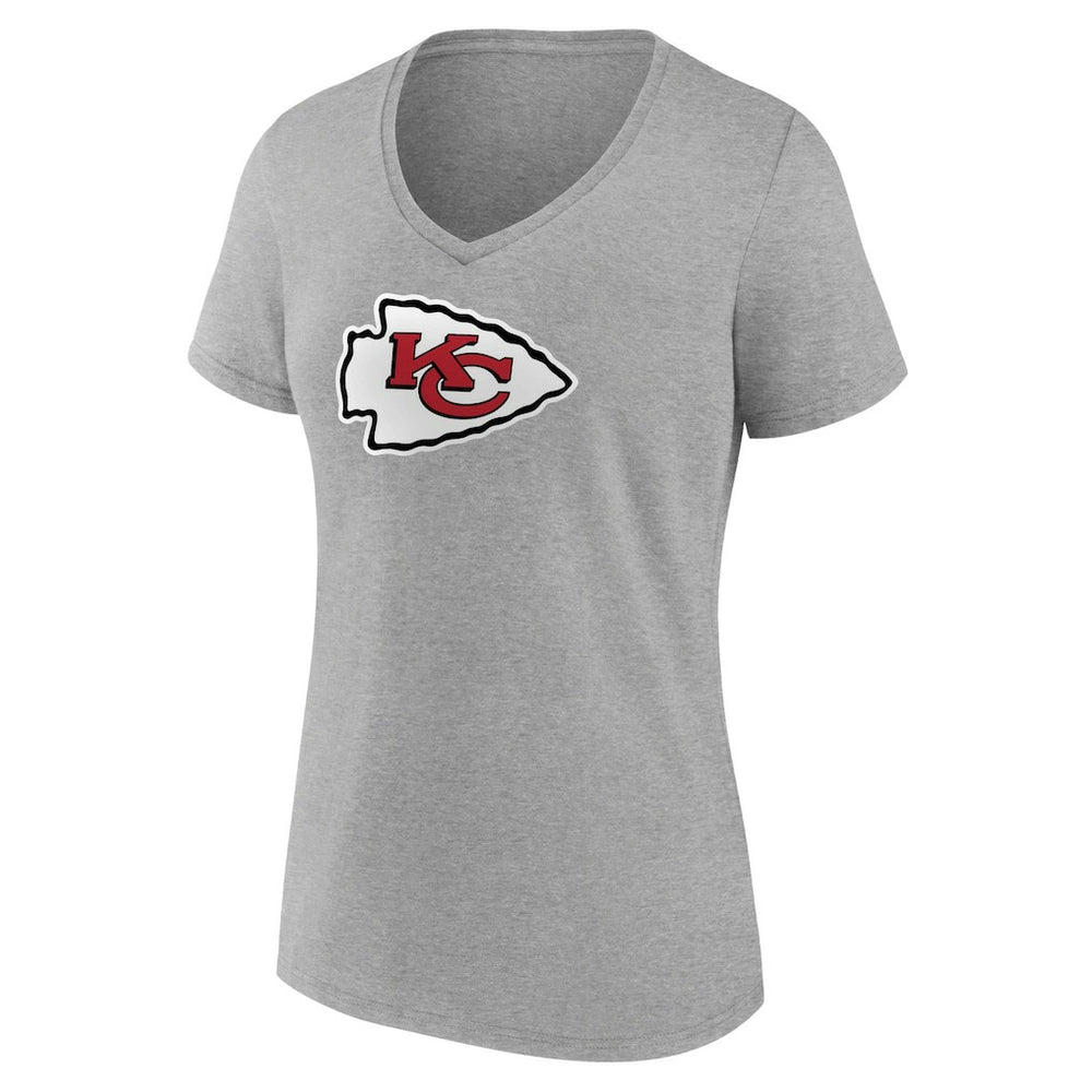 Women's Primary Team Logo V-Neck T-Shirt - Kansas City Chiefs T-shirts